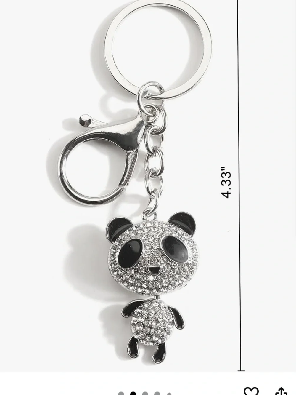 Panda purse/bag charm Keychain